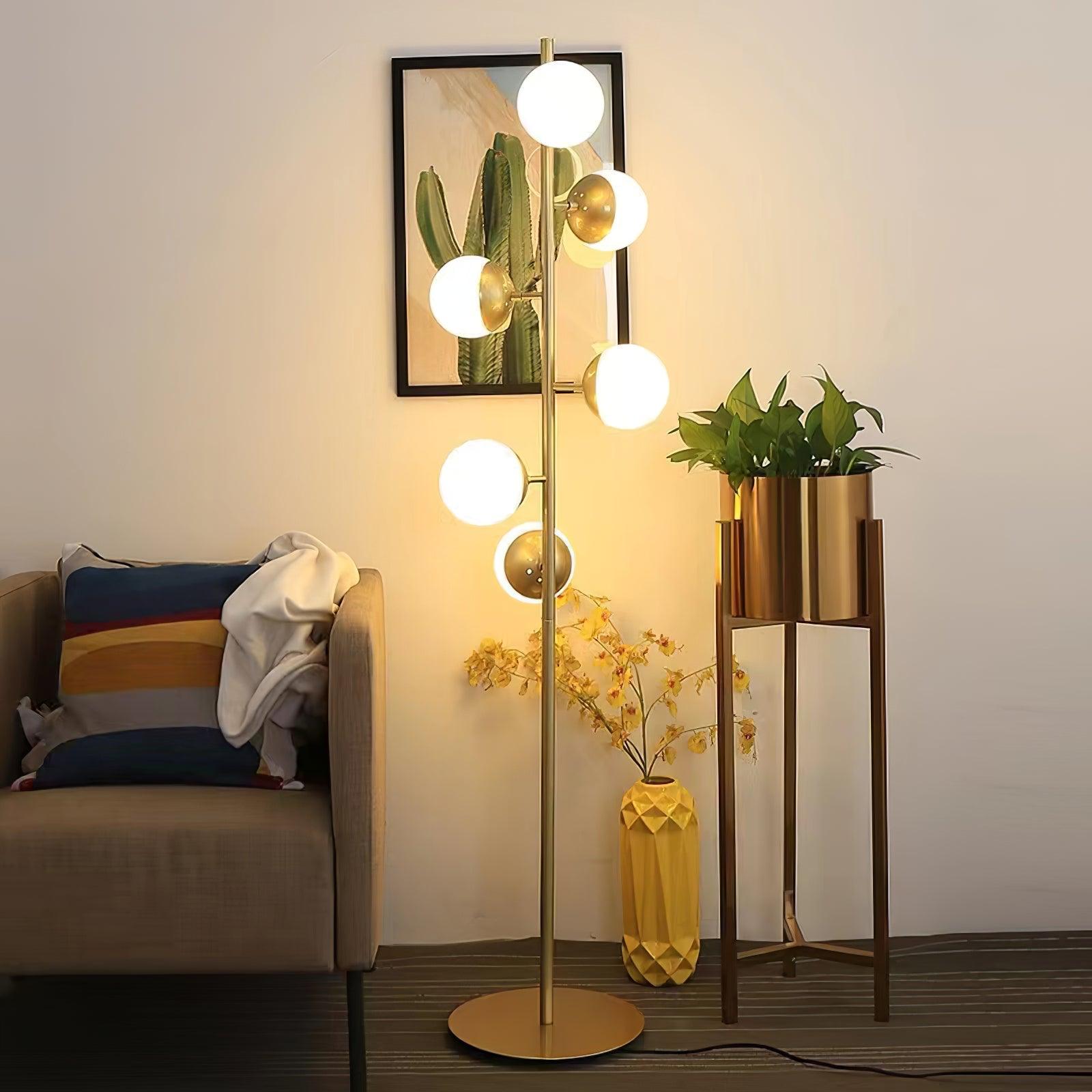 Glass Doppler LED Tree Lamp, Bedside Table Lamp, detail 5