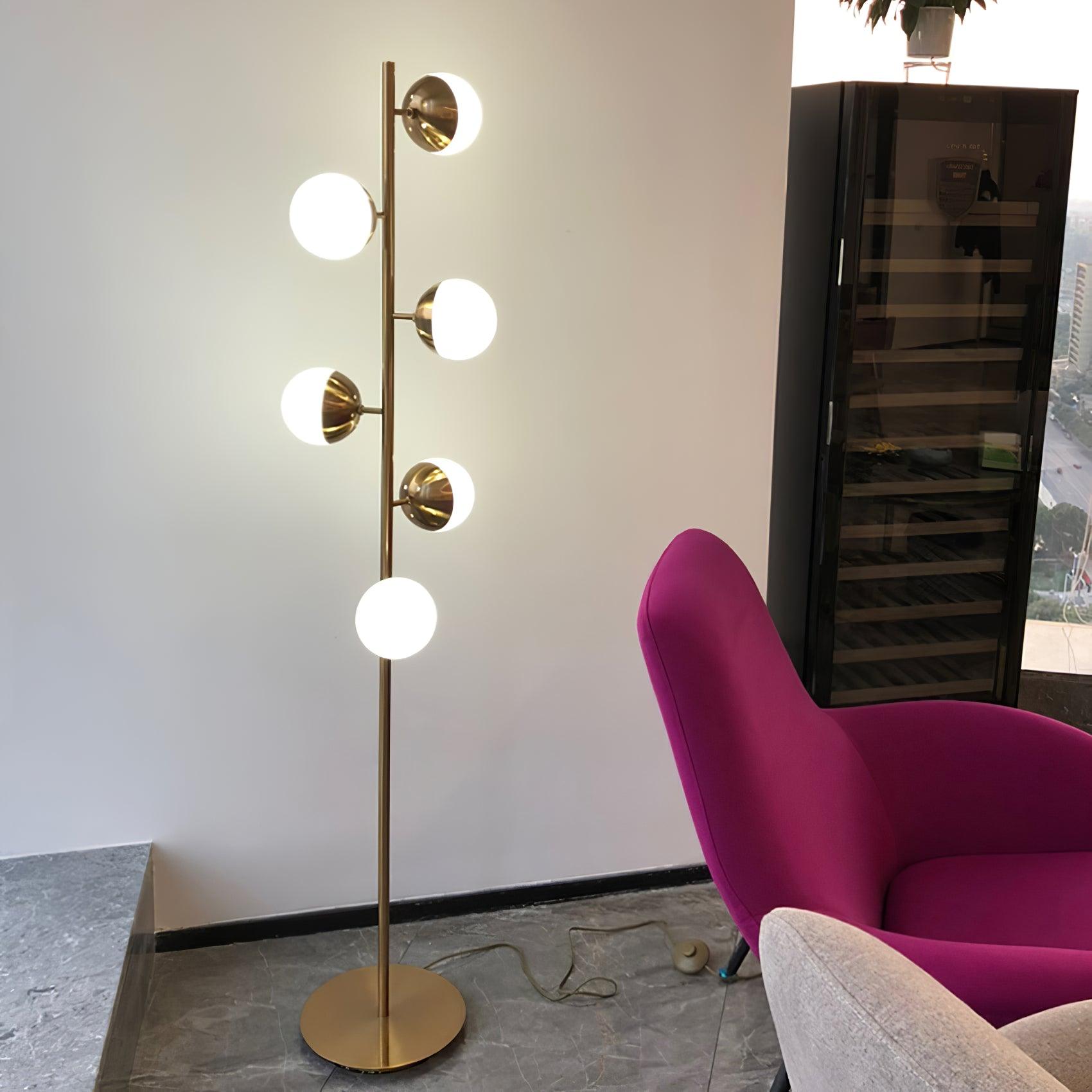 Glass Doppler LED Tree Lamp, Bedside Table Lamp, detail 7