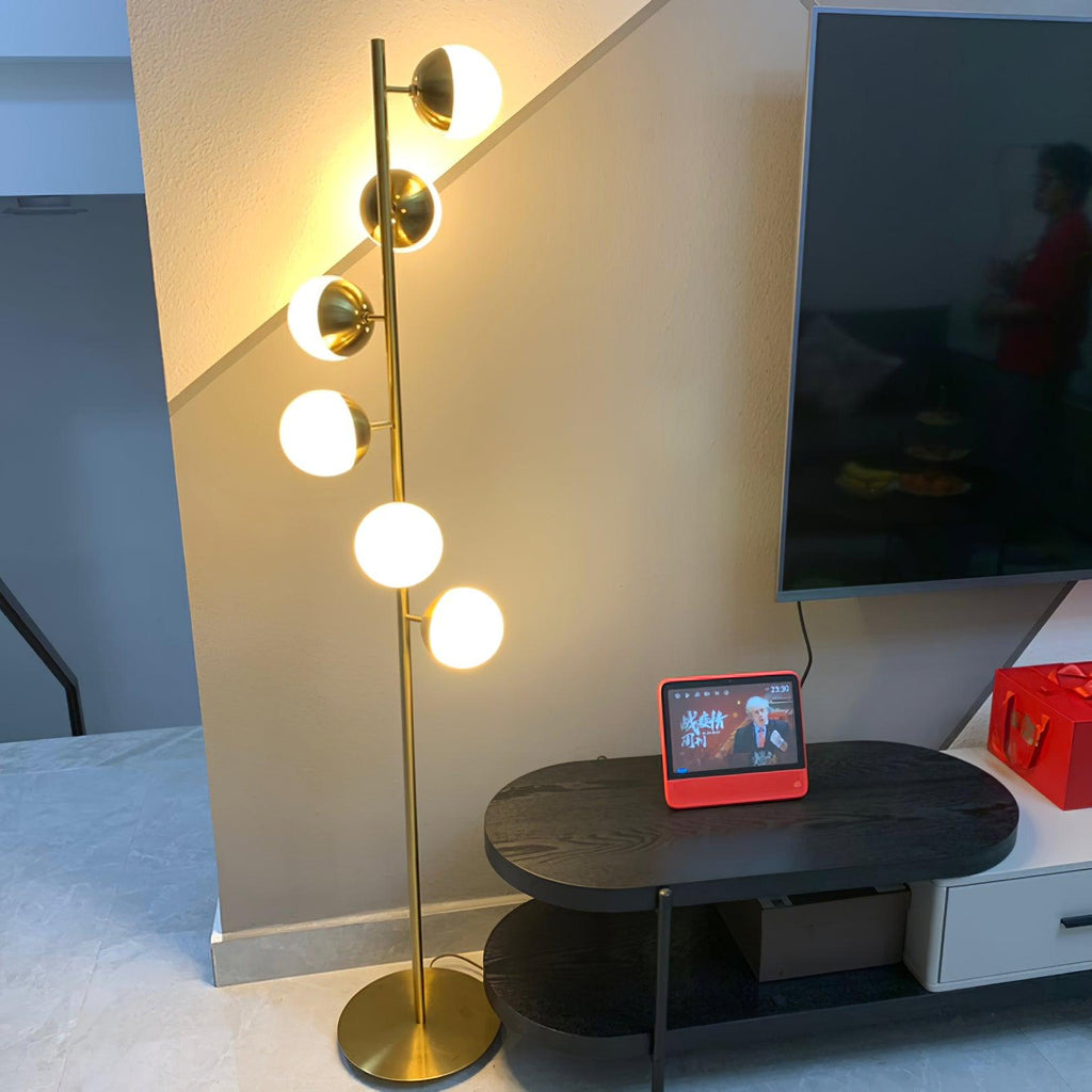 Glass Doppler LED Tree Lamp, Bedside Table Lamp, detail 8