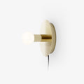 Dot Sconce Wall Light, Plug-In Wall Sconce, Brass, Φ 12.6 x H 4.8