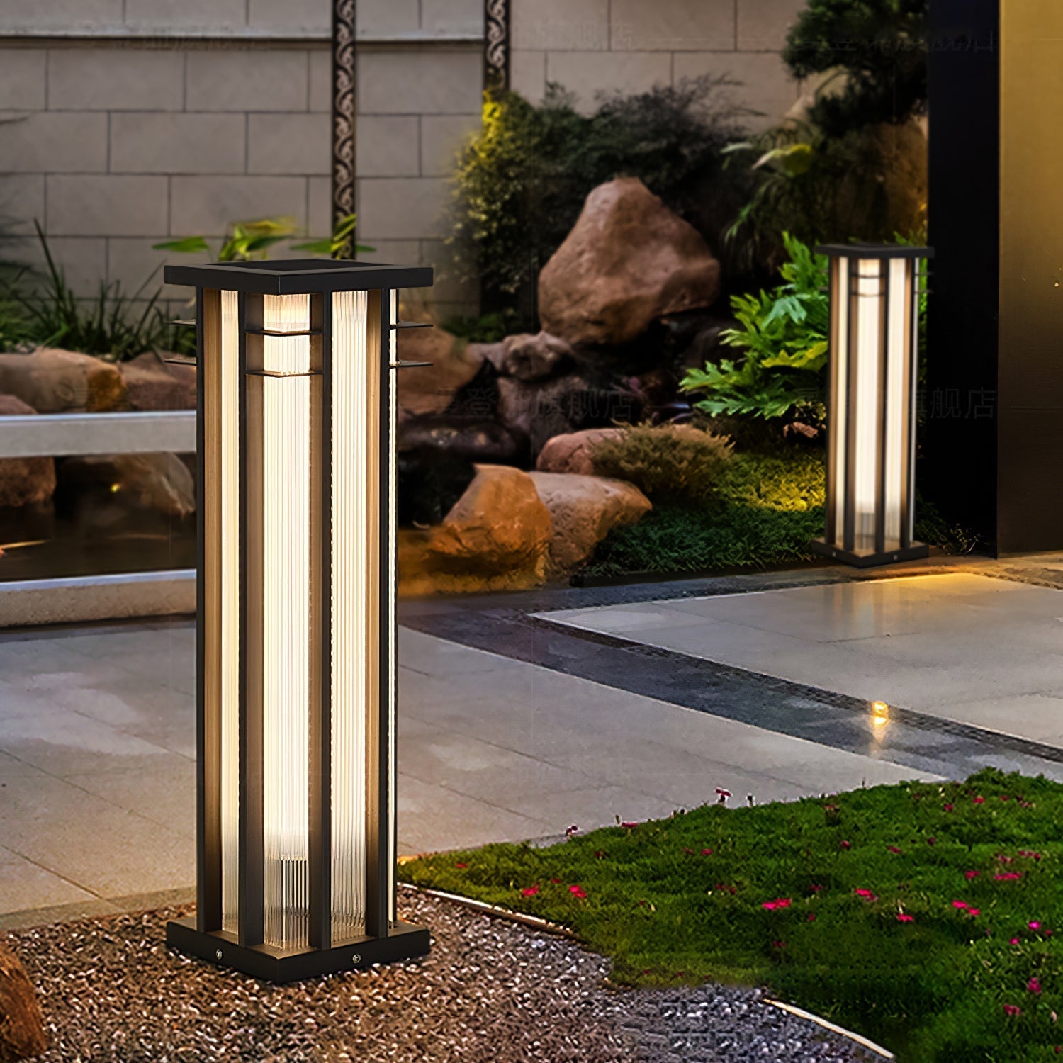 Double Axis Exterior Post Lamp, Outdoor Wall Light, detail 3