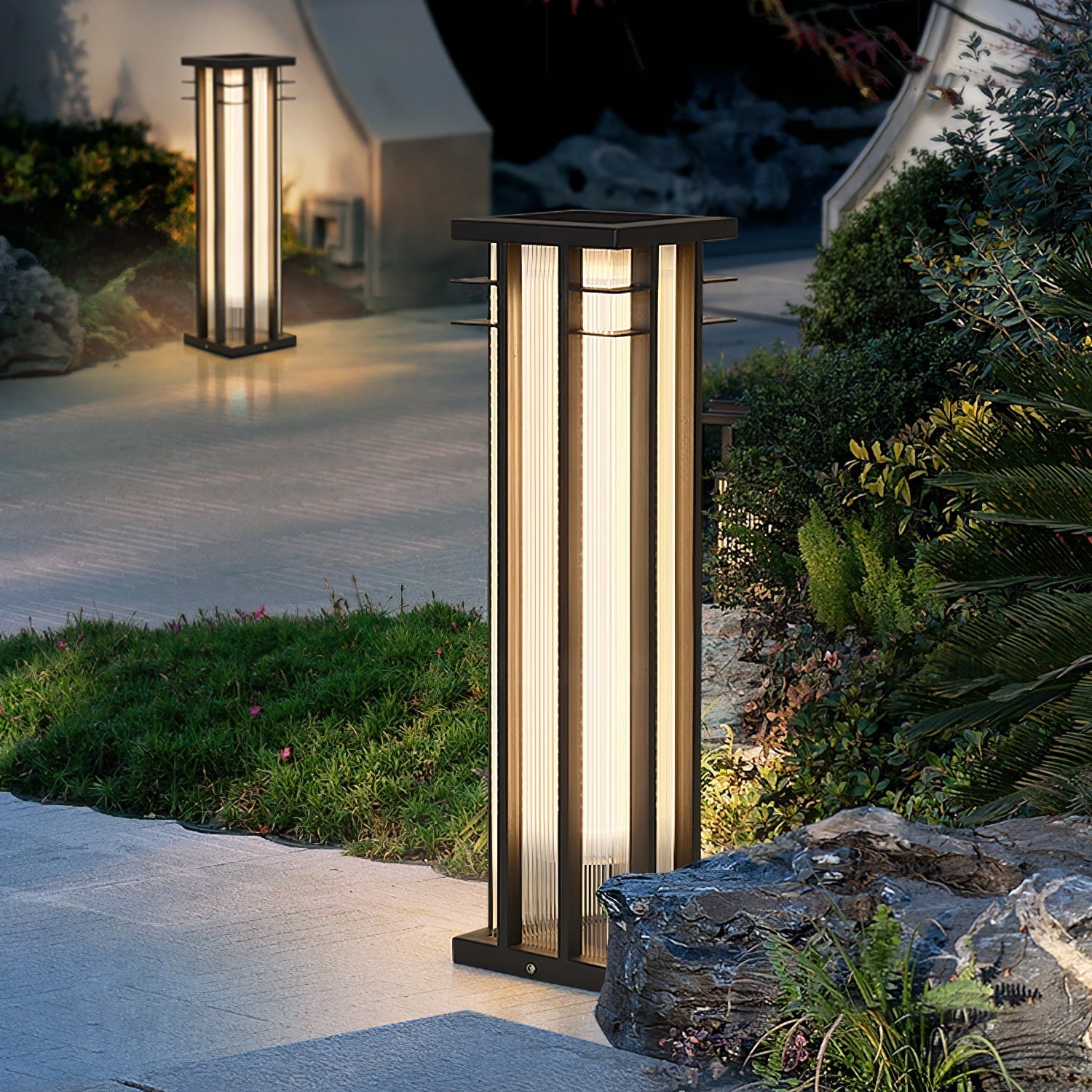 Double Axis Exterior Post Lamp, Outdoor Wall Light, detail 2