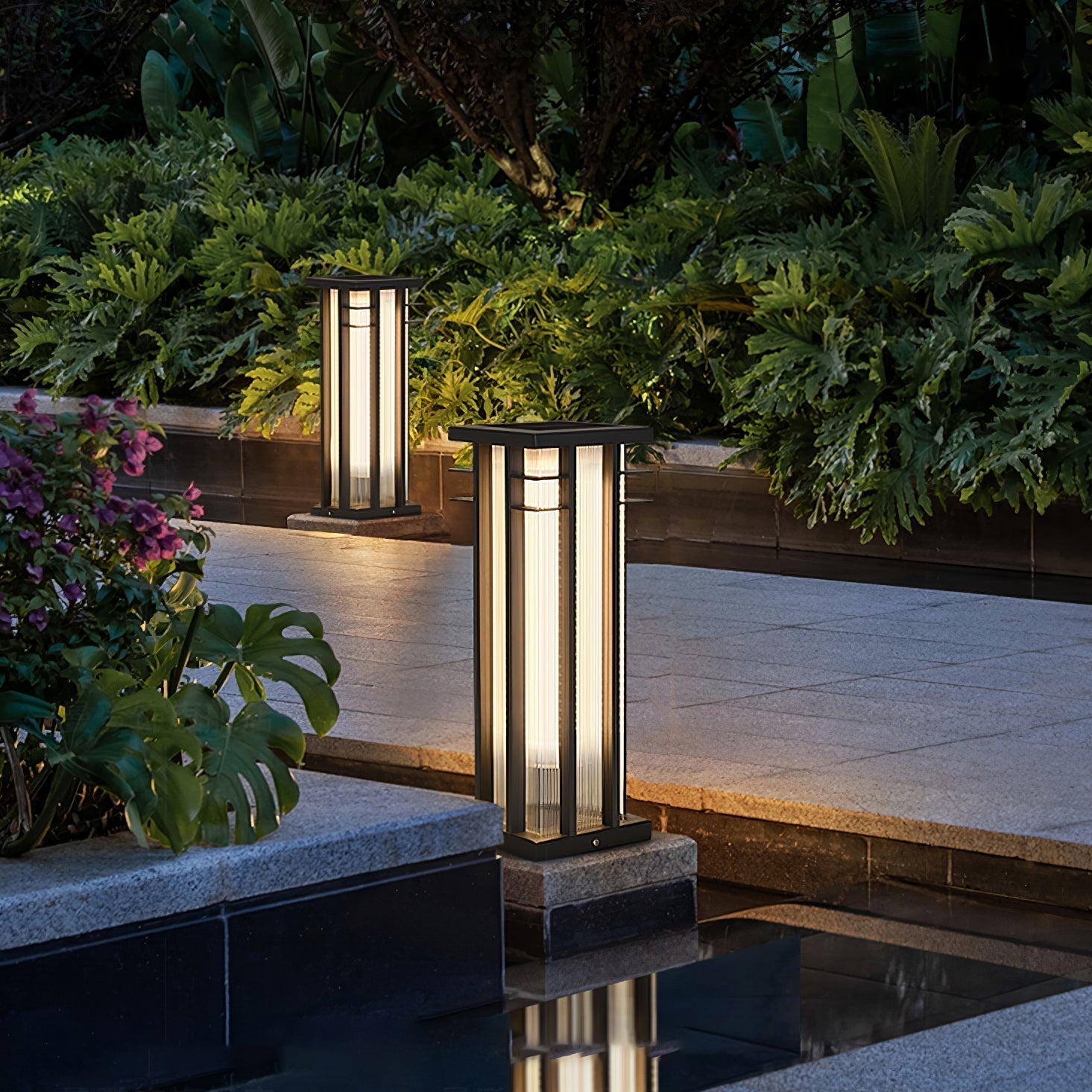 Double Axis Exterior Post Lamp, Outdoor Wall Light, detail 5