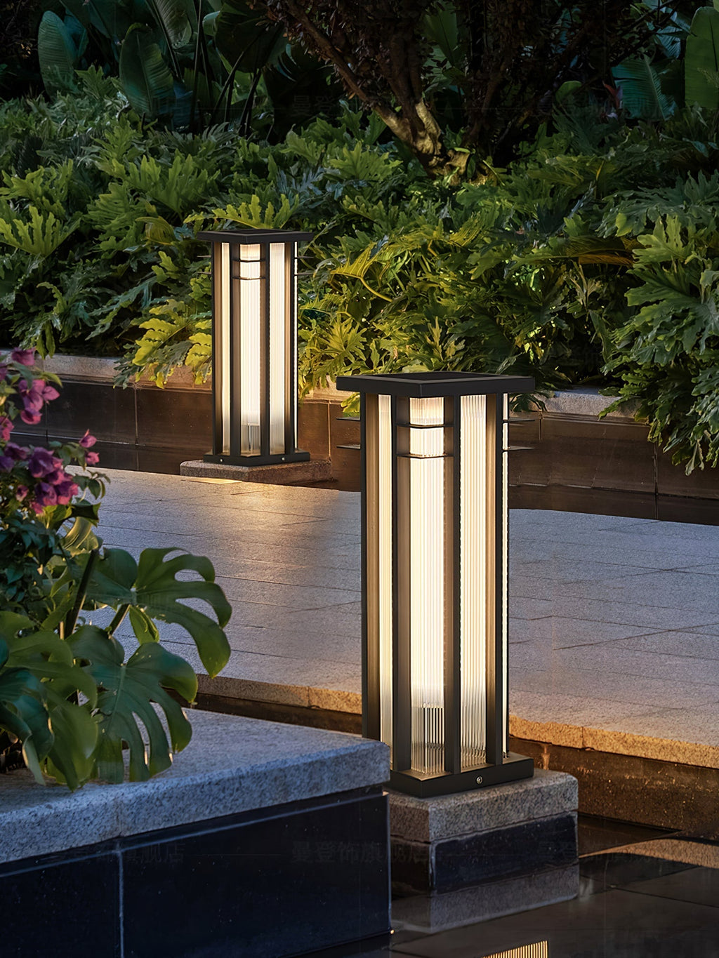 Double Axis Exterior Post Lamp, Outdoor Wall Light, detail 7