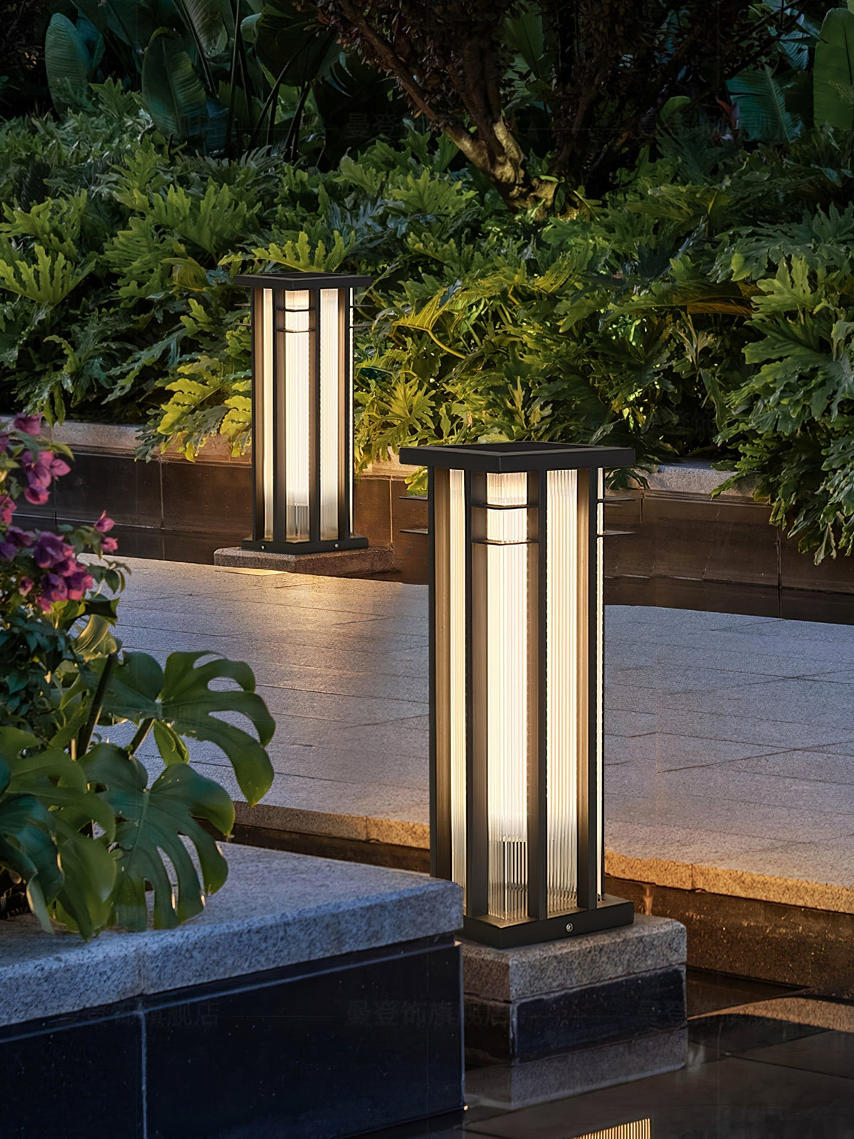 Double Axis Exterior Post Lamp, Outdoor Wall Light, detail 7