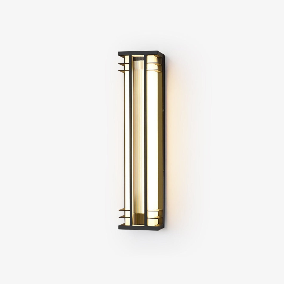 Double Axis Exterior Wall Light - L 16cm x W 12cm x H 35cm Stainless steel, Outdoor Wall Light, detail 2