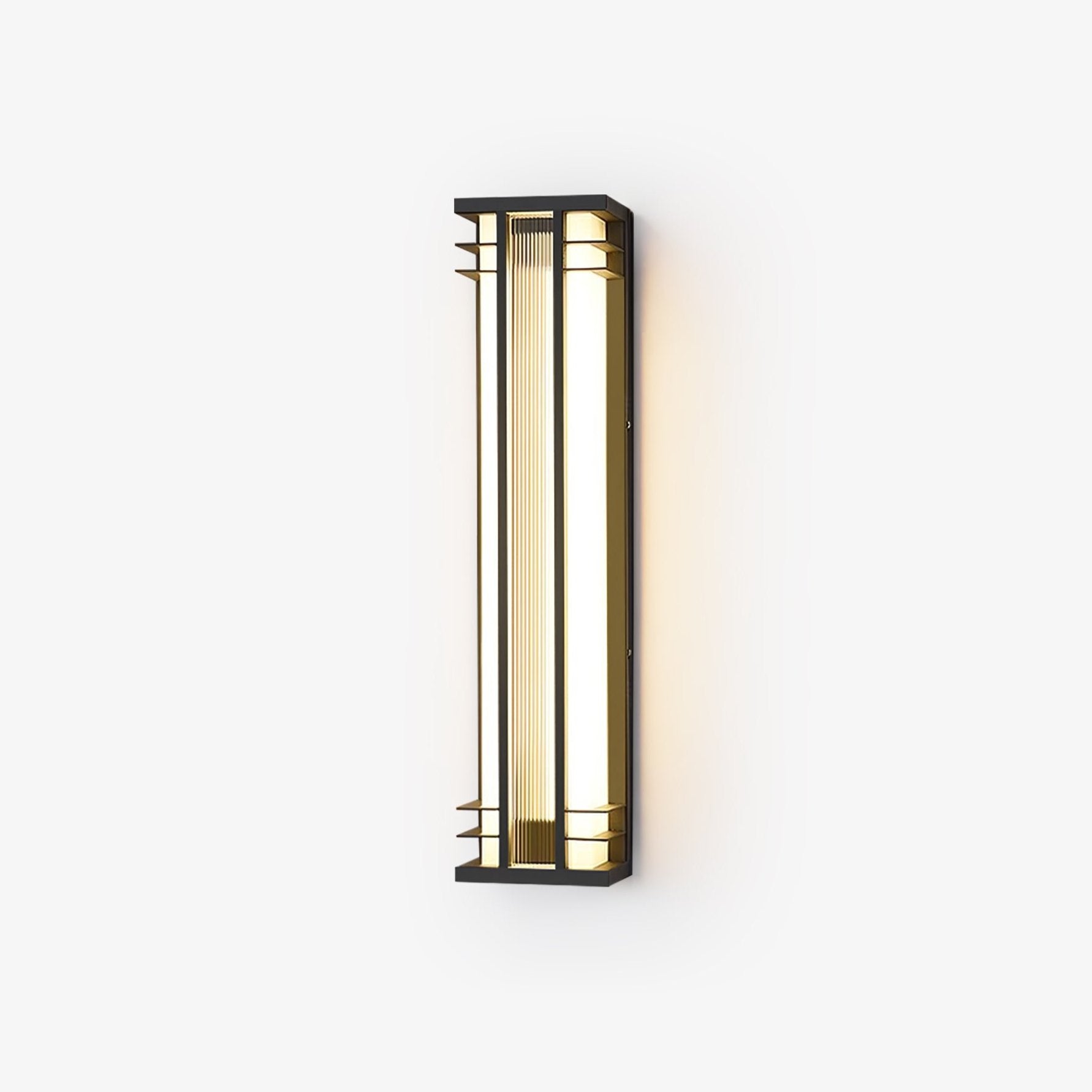 Double Axis Exterior Wall Light - L 16cm x W 12cm x H 35cm Stainless steel, Outdoor Wall Light, detail 2