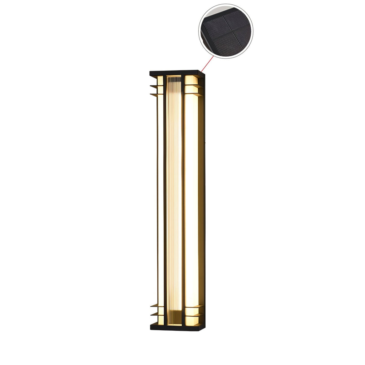 Double Axis Exterior Wall Light - L 16cm x W 12cm x H 35cm Stainless steel, Outdoor Wall Light, detail 36