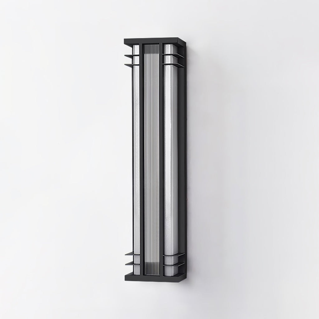 Double Axis Exterior Wall Light - L 16cm x W 12cm x H 35cm Stainless steel, Outdoor Wall Light, detail 18