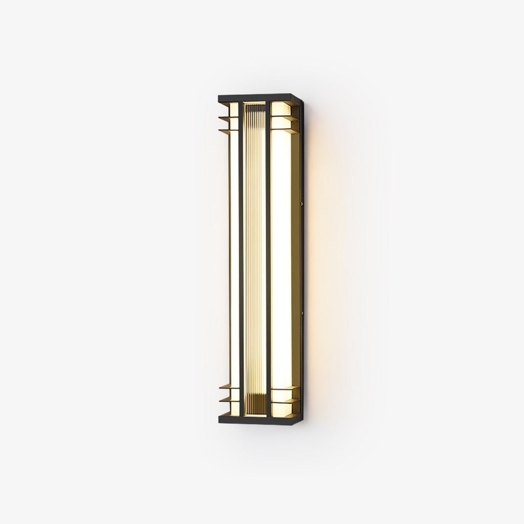 Double Axis Exterior Wall Light - L 6.3 x W 4.7 x H 13.8 Stainless steel, Outdoor Wall Light