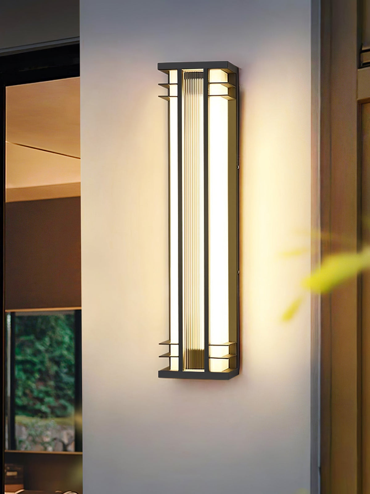 Double Axis Exterior Wall Light - L 16cm x W 12cm x H 35cm Stainless steel, Outdoor Wall Light, detail 31