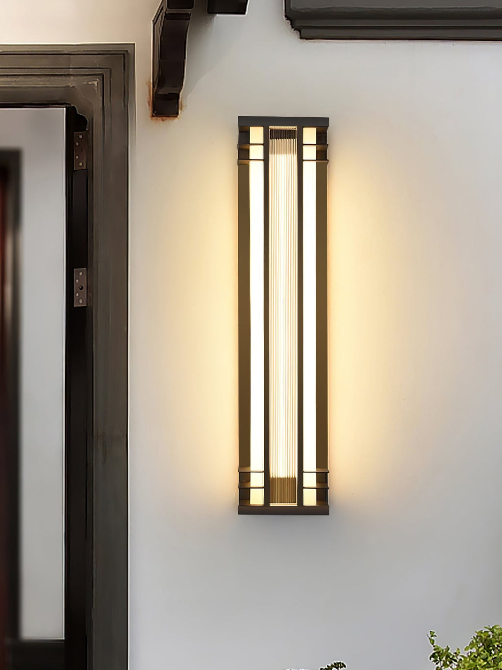Double Axis Exterior Wall Light - L 16cm x W 12cm x H 35cm Stainless steel, Outdoor Wall Light, detail 15