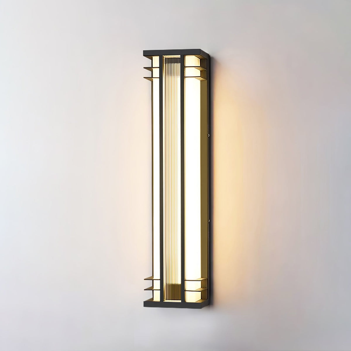 Double Axis Exterior Wall Light - L 16cm x W 12cm x H 35cm Stainless steel, Outdoor Wall Light, detail 16