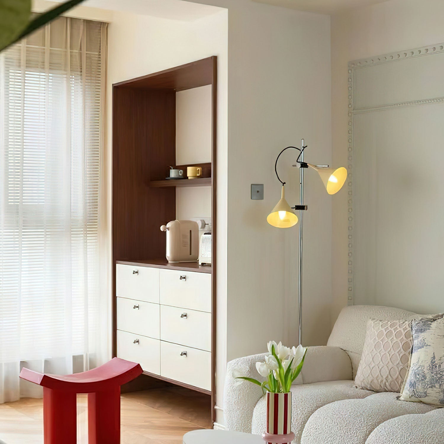 Double Bar Floor Light 9.8", Floor Lamp, detail 6