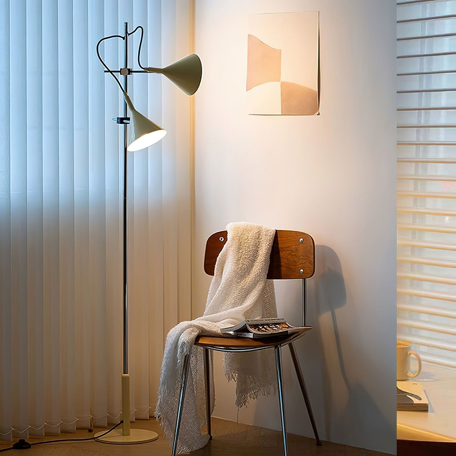 Double Bar Floor Light 9.8", Floor Lamp, detail 2