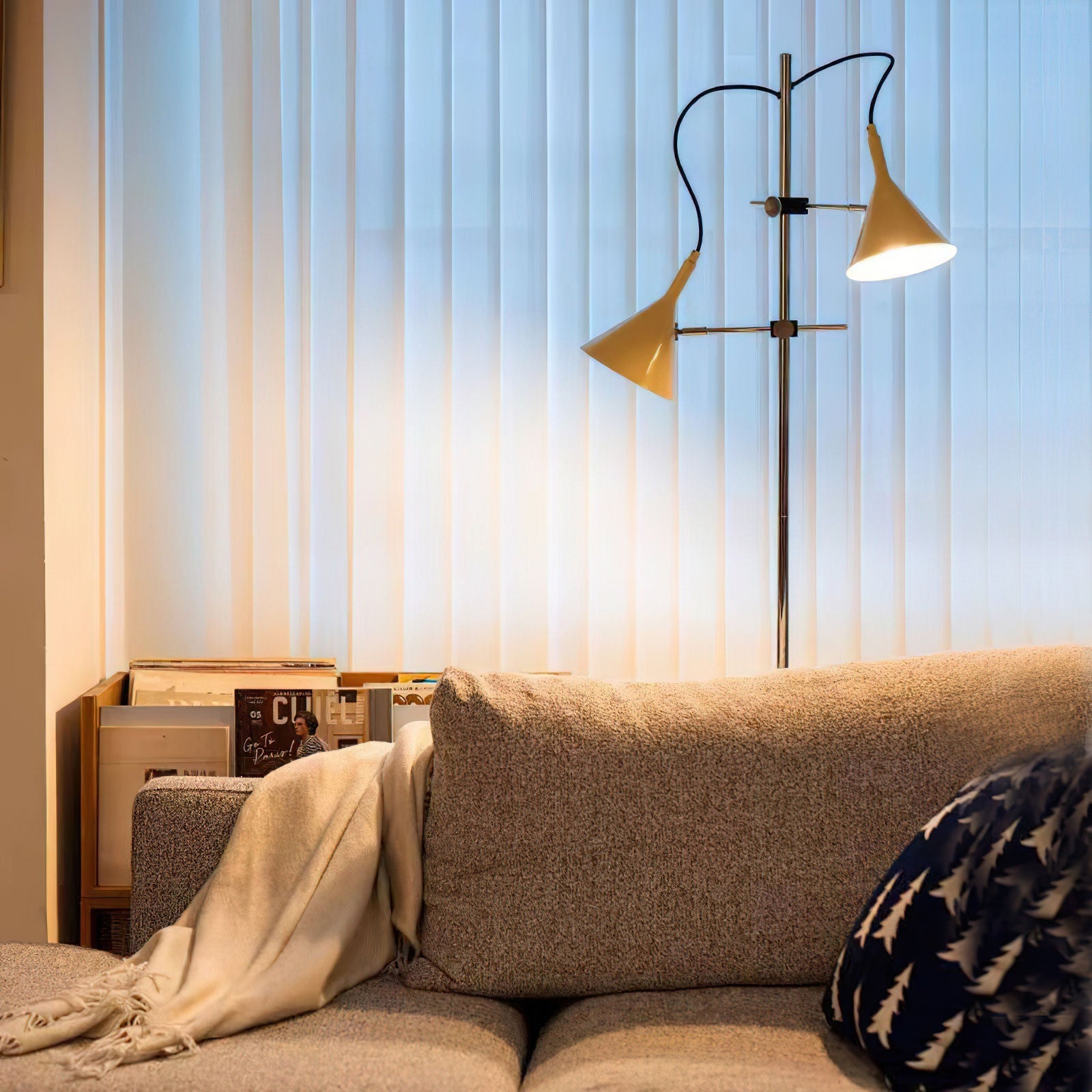 Double Bar Floor Light 9.8", Floor Lamp, detail 4
