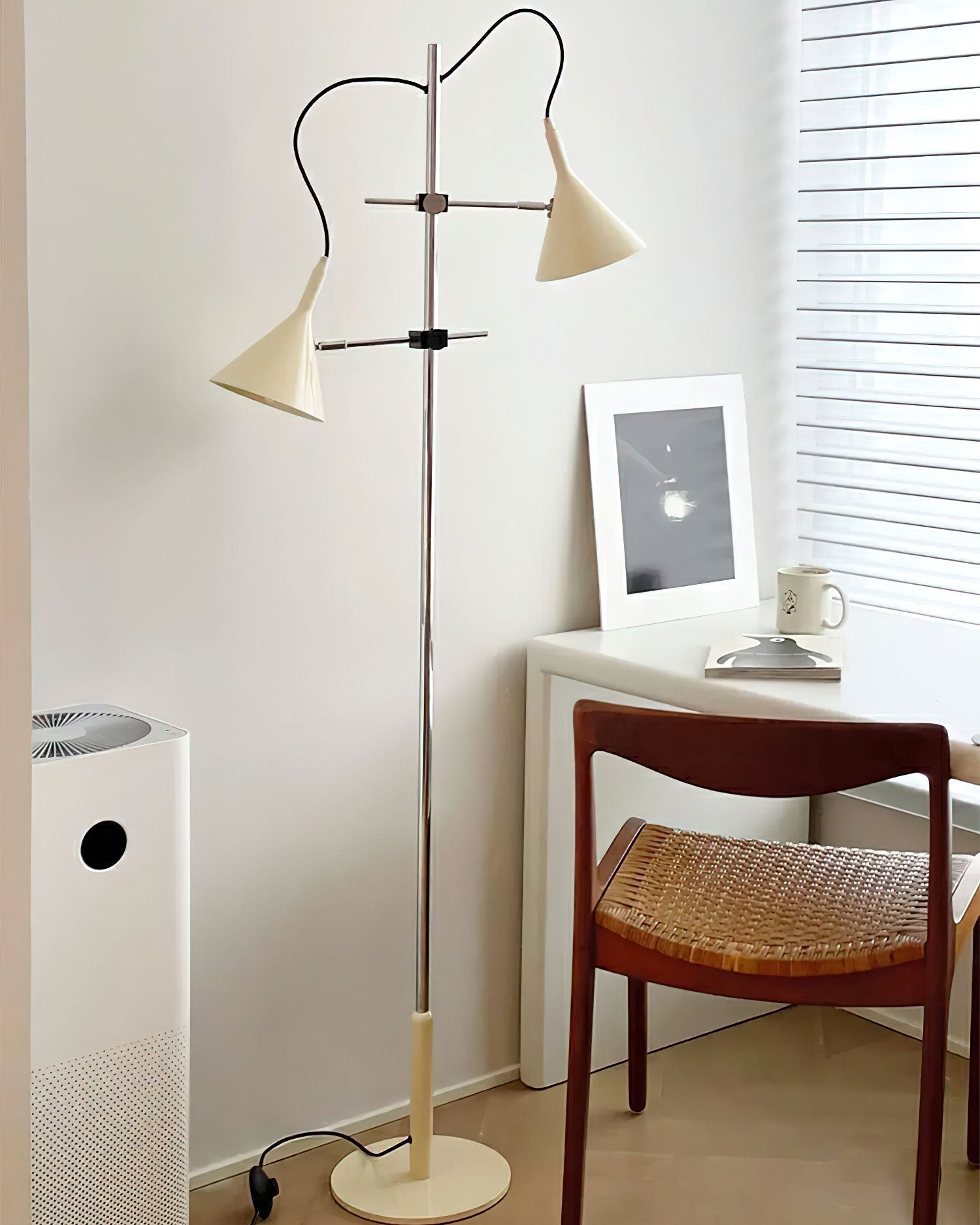 Double Bar Floor Light 9.8", Floor Lamp, detail 9