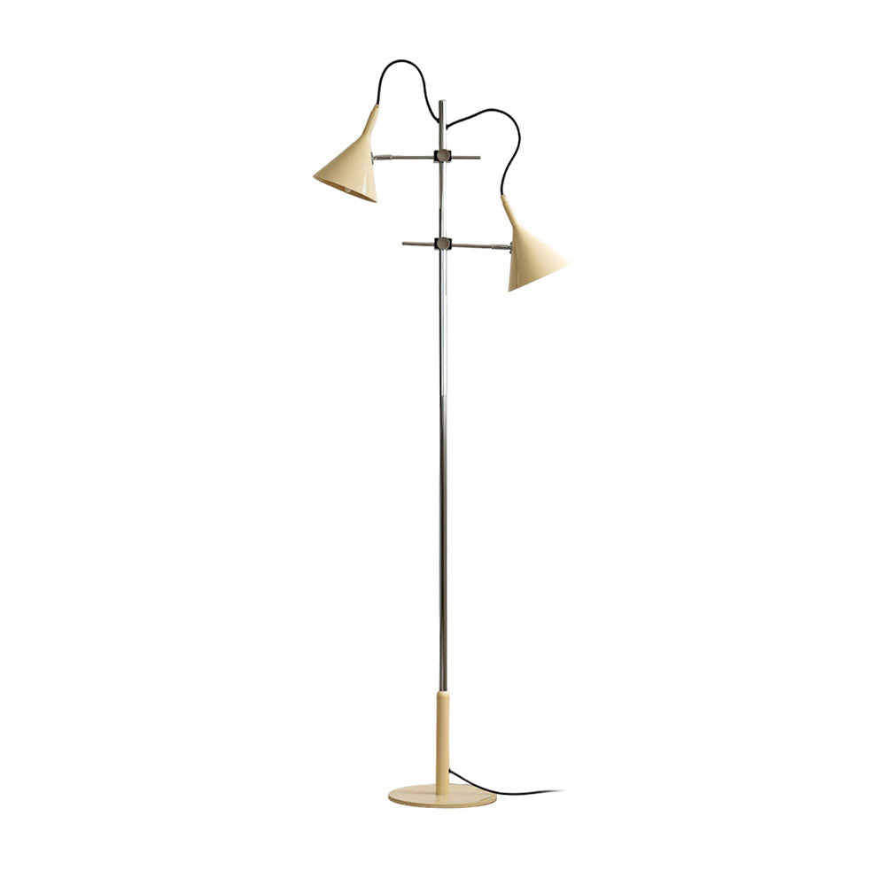 Double Bar Floor Light 9.8", Floor Lamp, Iron, D25 x H163cm