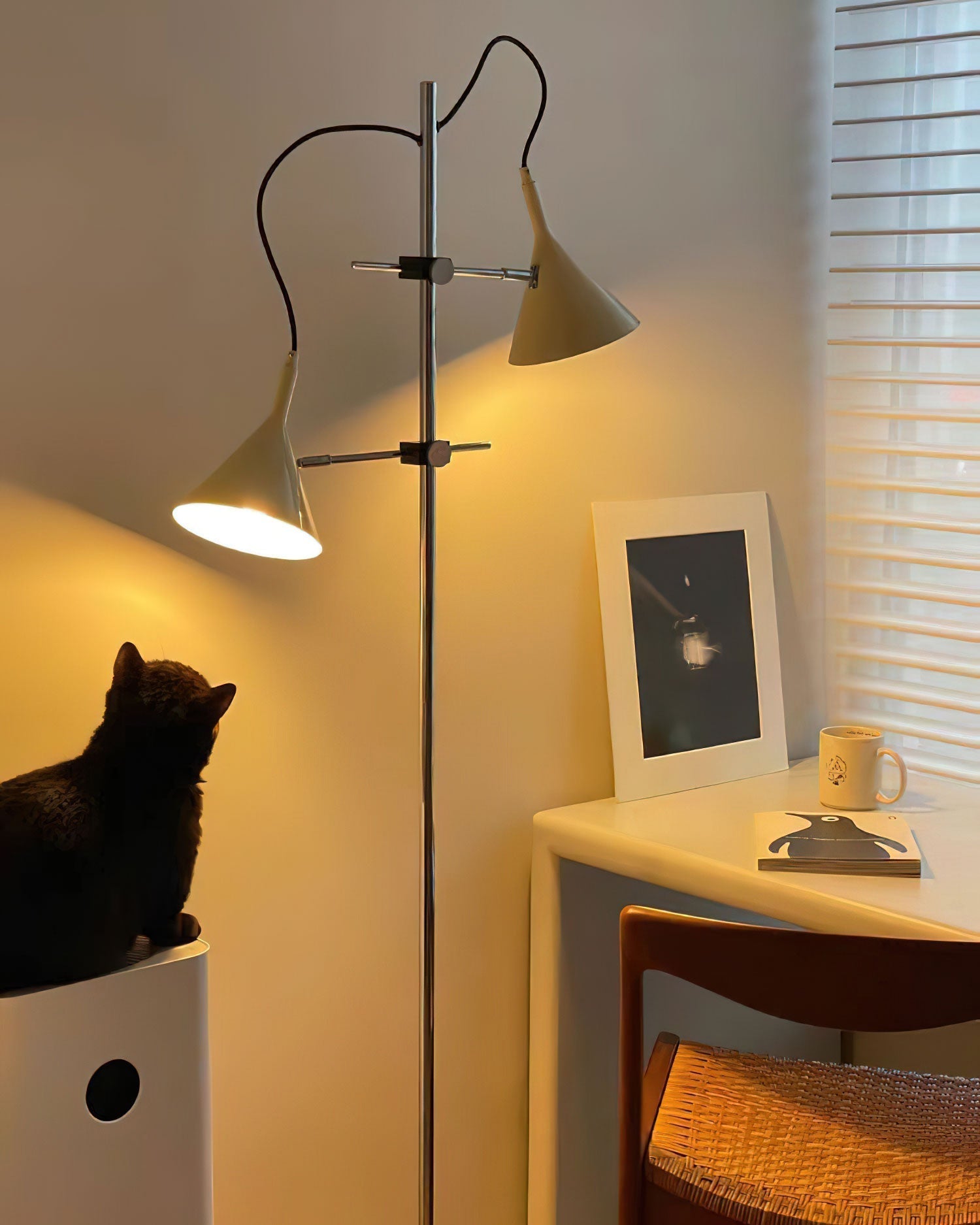 Double Bar Floor Light 9.8", Floor Lamp, detail 11