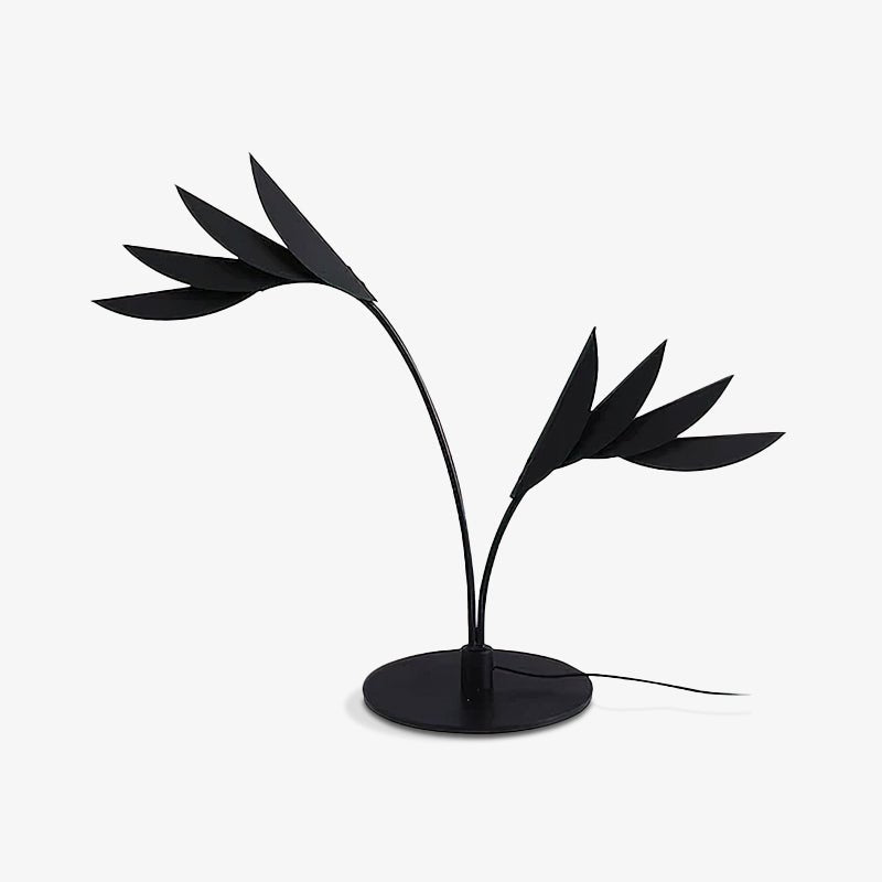 Double Leaf Table Light, Bedside Table Lamp, Iron, Φ 29.5 x H 23.6