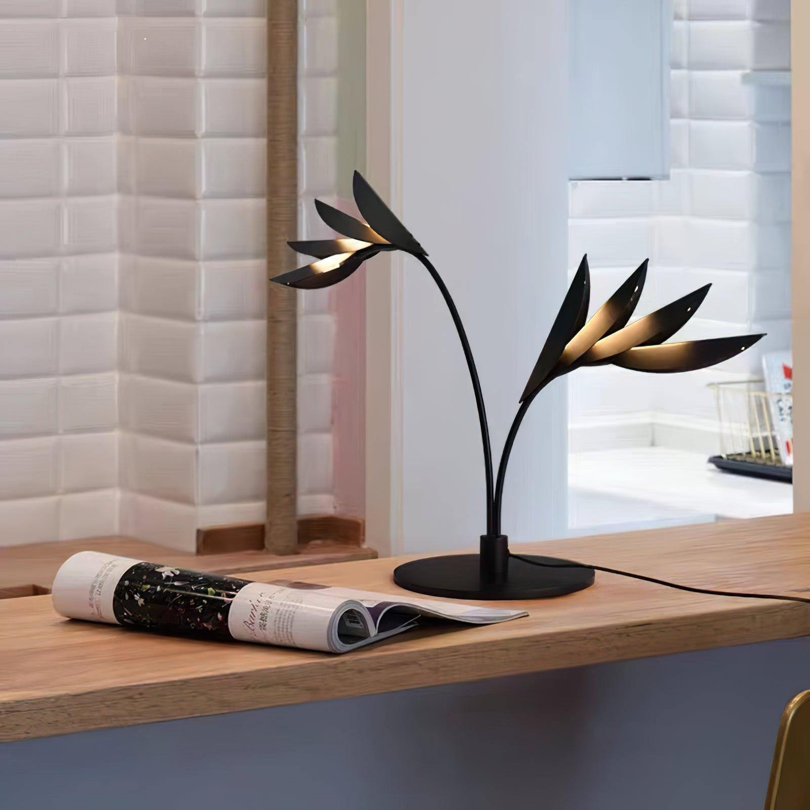 Double Leaf Table Light, Bedside Table Lamp, detail 2