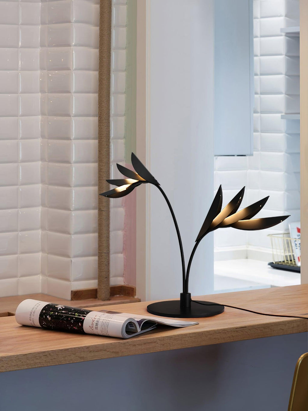 Double Leaf Table Light, Bedside Table Lamp, detail 10