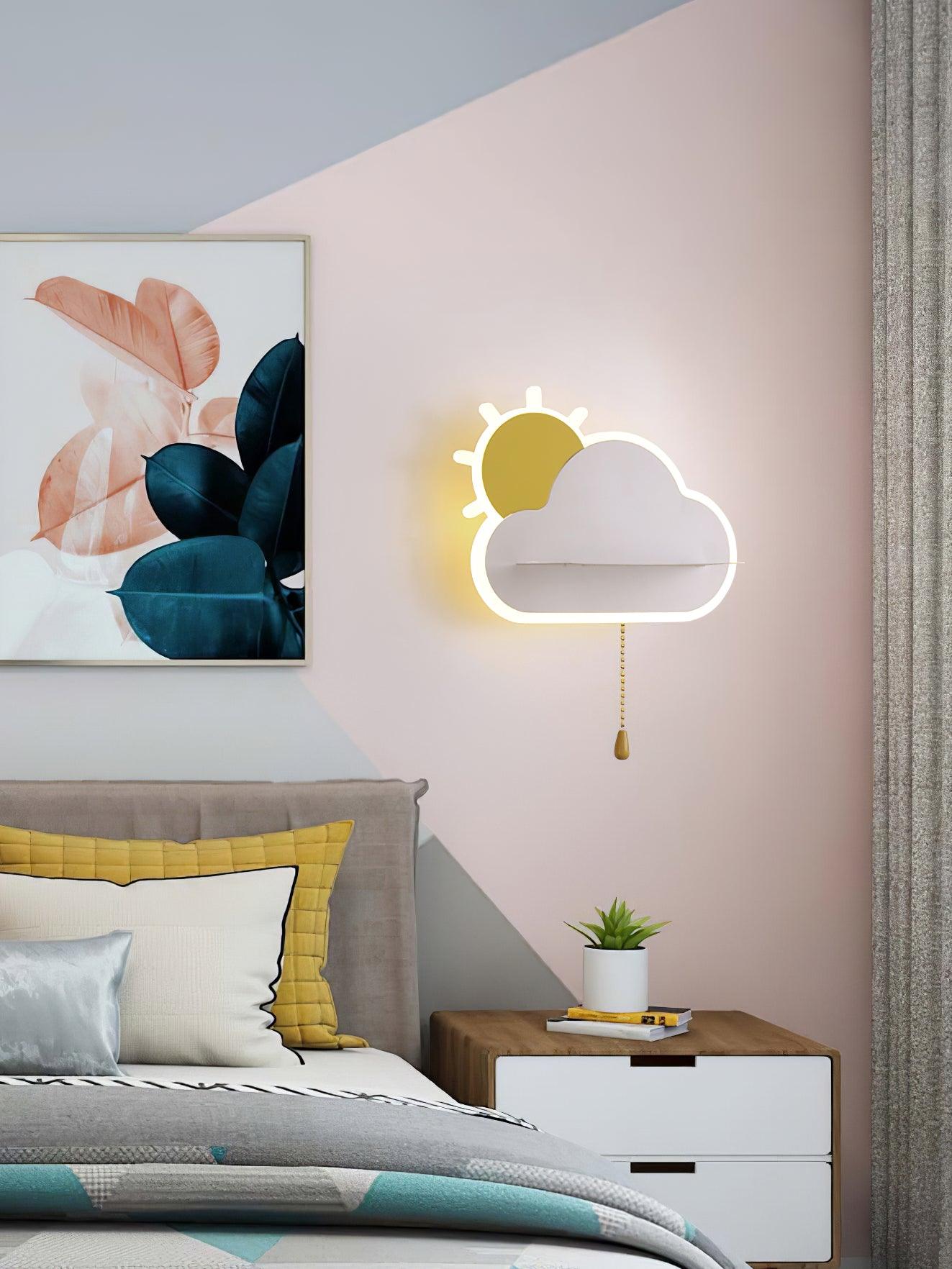 Dreamier Cloud Wall Light, Bedroom Wall Sconce, detail 9
