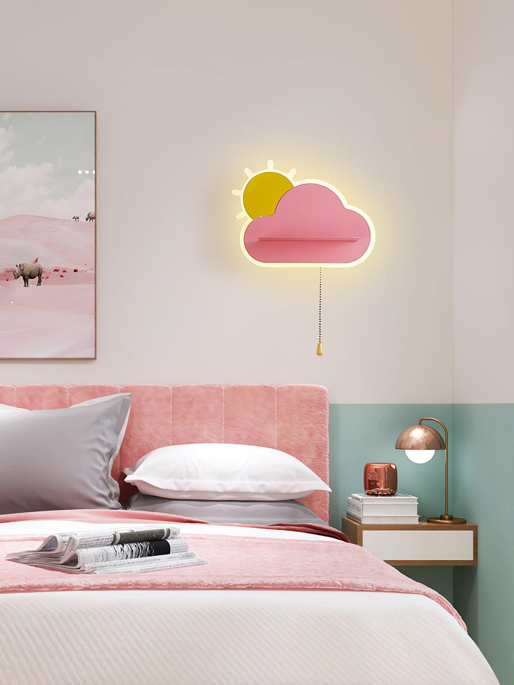 Dreamier Cloud Wall Light, Bedroom Wall Sconce, detail 11