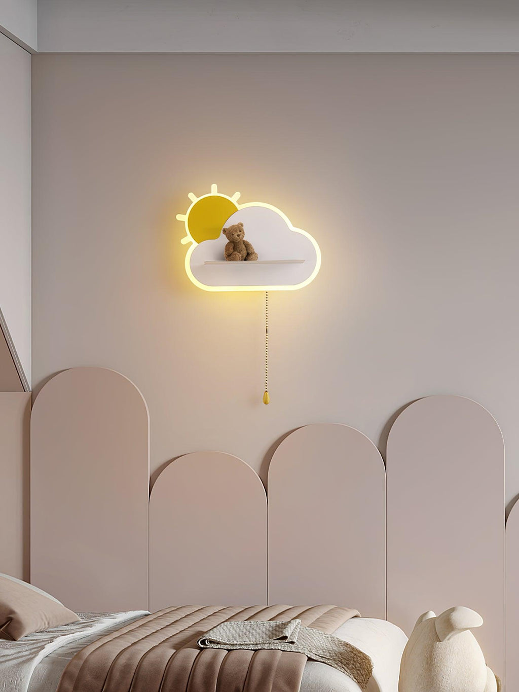 Dreamier Cloud Wall Light, Bedroom Wall Sconce, detail 13
