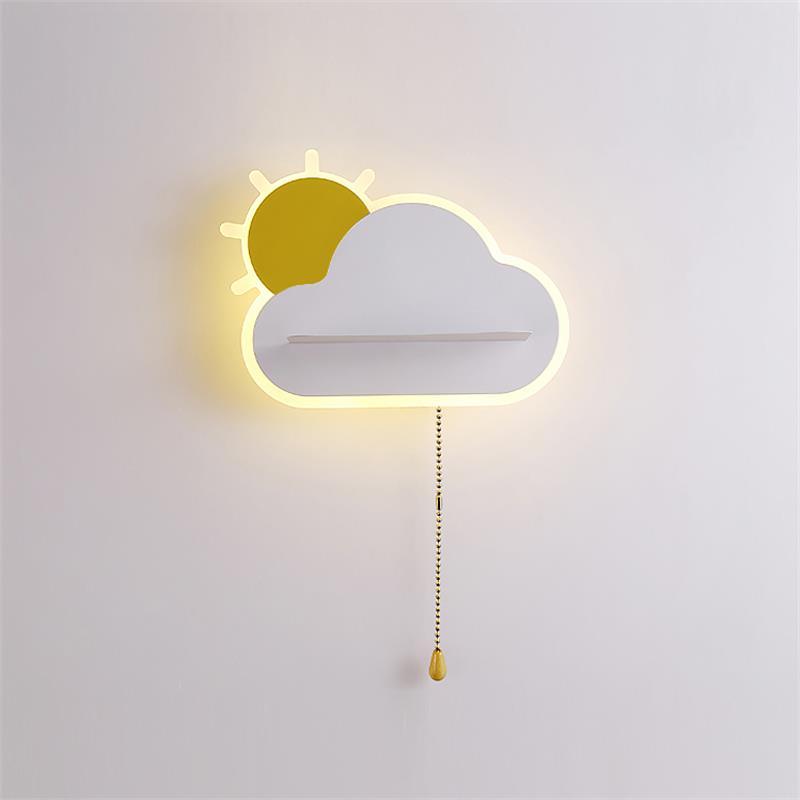 Dreamier Cloud Wall Light, Bedroom Wall Sconce, Metal, Dia 26.5cm x H 15cm