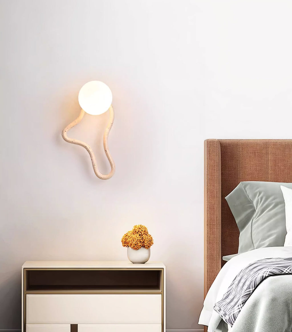 Driftform Travertine Wall Light, Hardwired Wall Sconce, detail 9