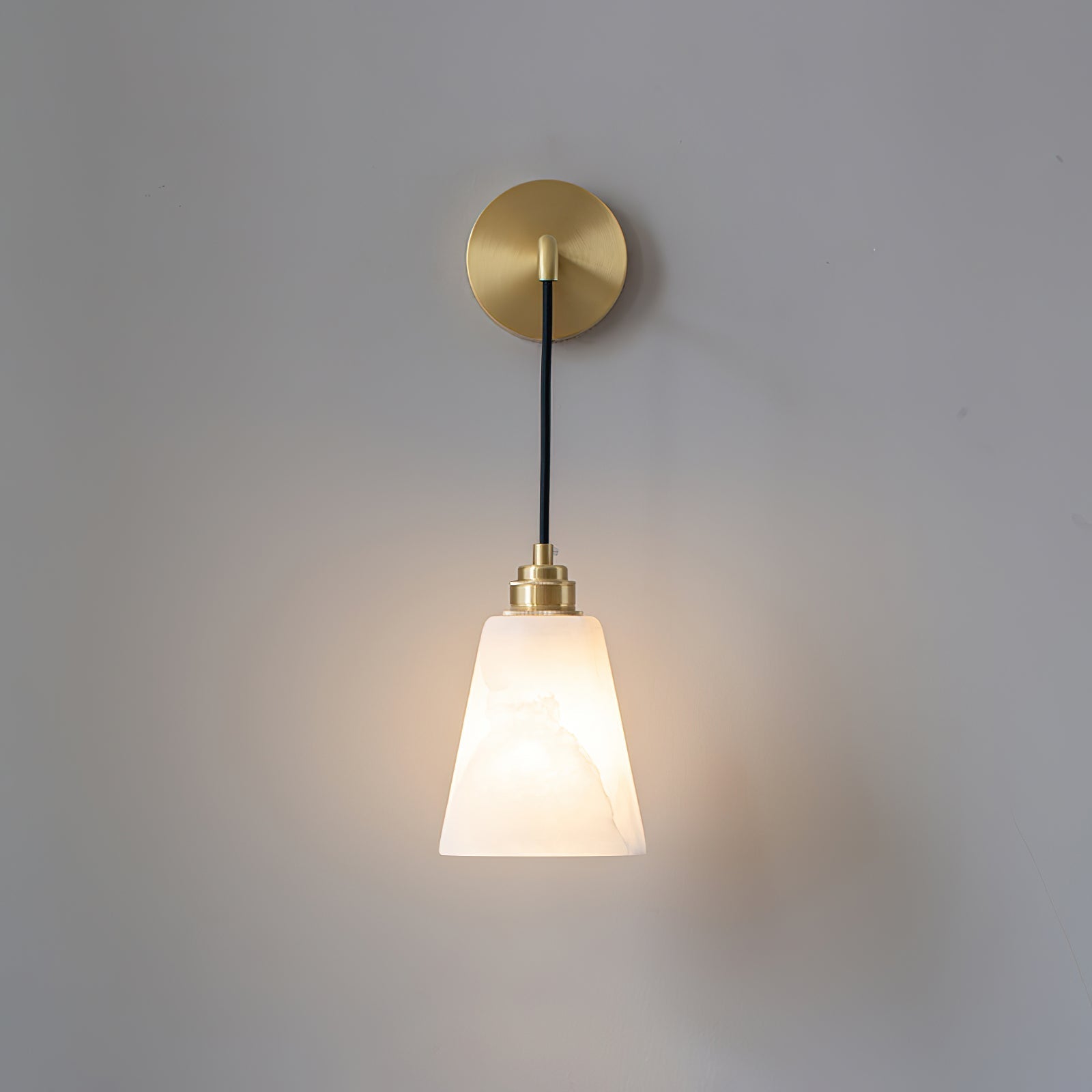 Droplet Alabaster Wall Light, Hardwired Wall Sconce, detail 18