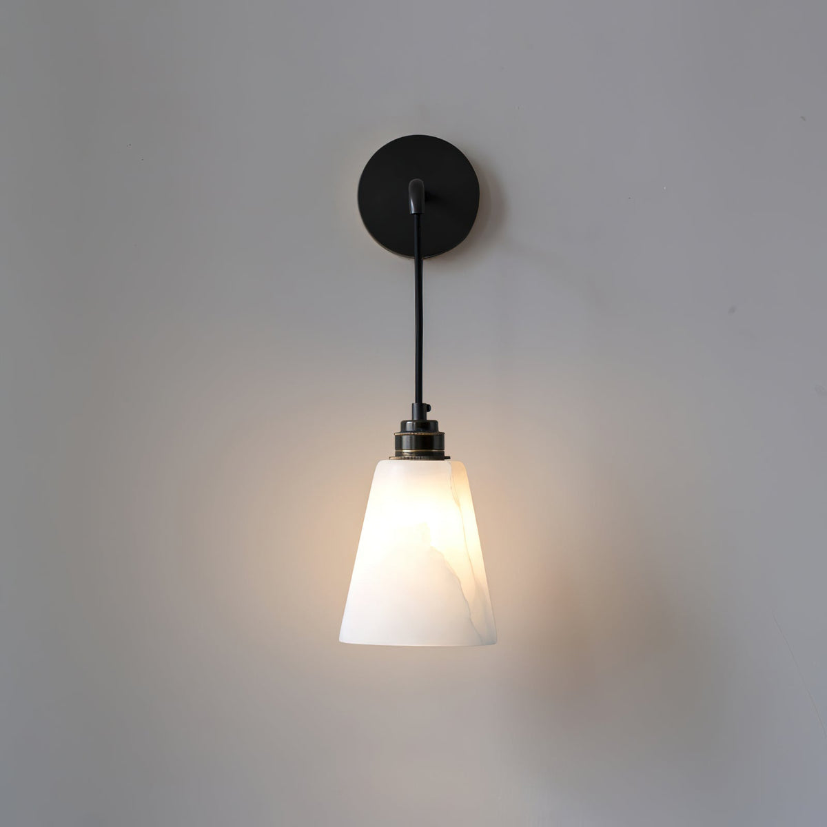 Droplet Alabaster Wall Light, Hardwired Wall Sconce, detail 19