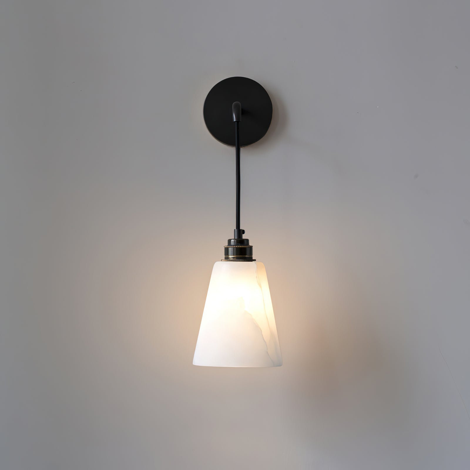 Droplet Alabaster Wall Light, Hardwired Wall Sconce, detail 19
