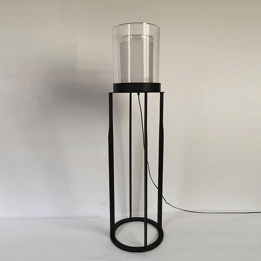 Dual Cylinder Glass Floor Light, Floor Lamp, detail 8