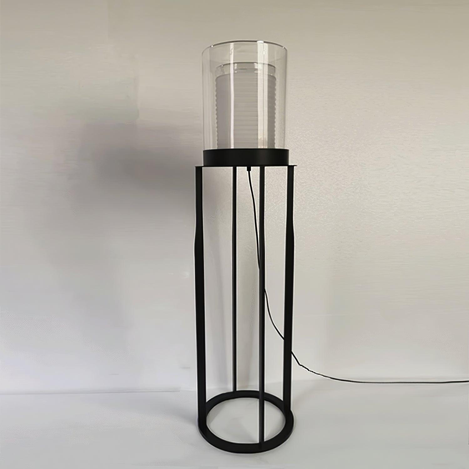 Dual Cylinder Glass Floor Light, Floor Lamp, detail 8