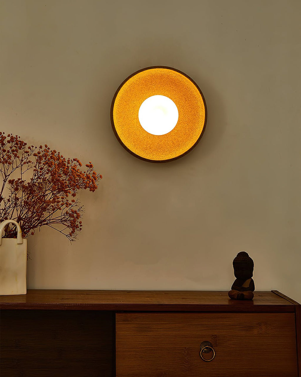 Dusk Circular Wall Light, Hardwired Wall Sconce, detail 8