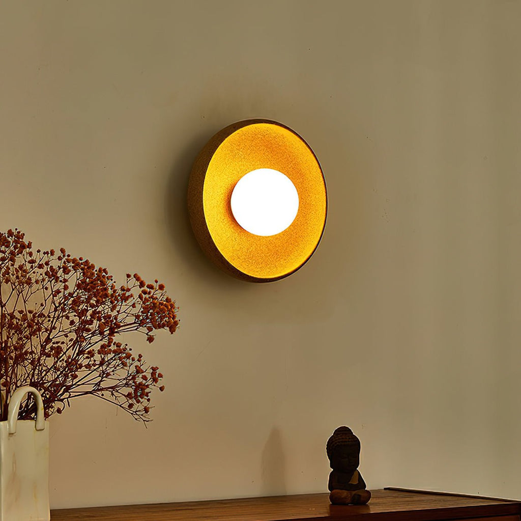 Dusk Circular Wall Light, Hardwired Wall Sconce, detail 10