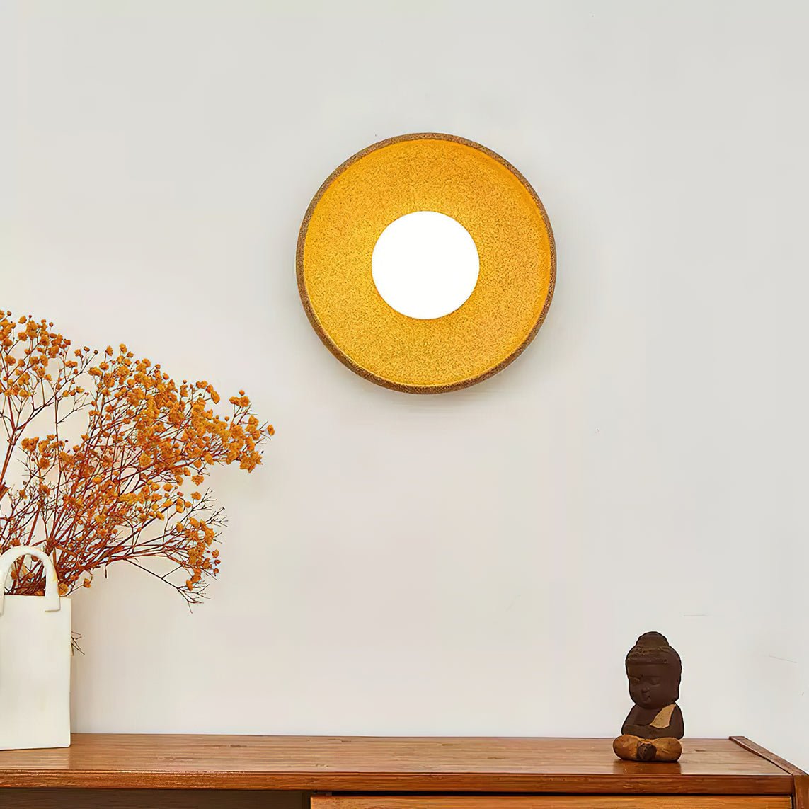Dusk Circular Wall Light, Hardwired Wall Sconce, detail 2