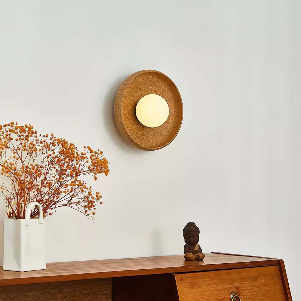 Dusk Circular Wall Light, Hardwired Wall Sconce, detail 4