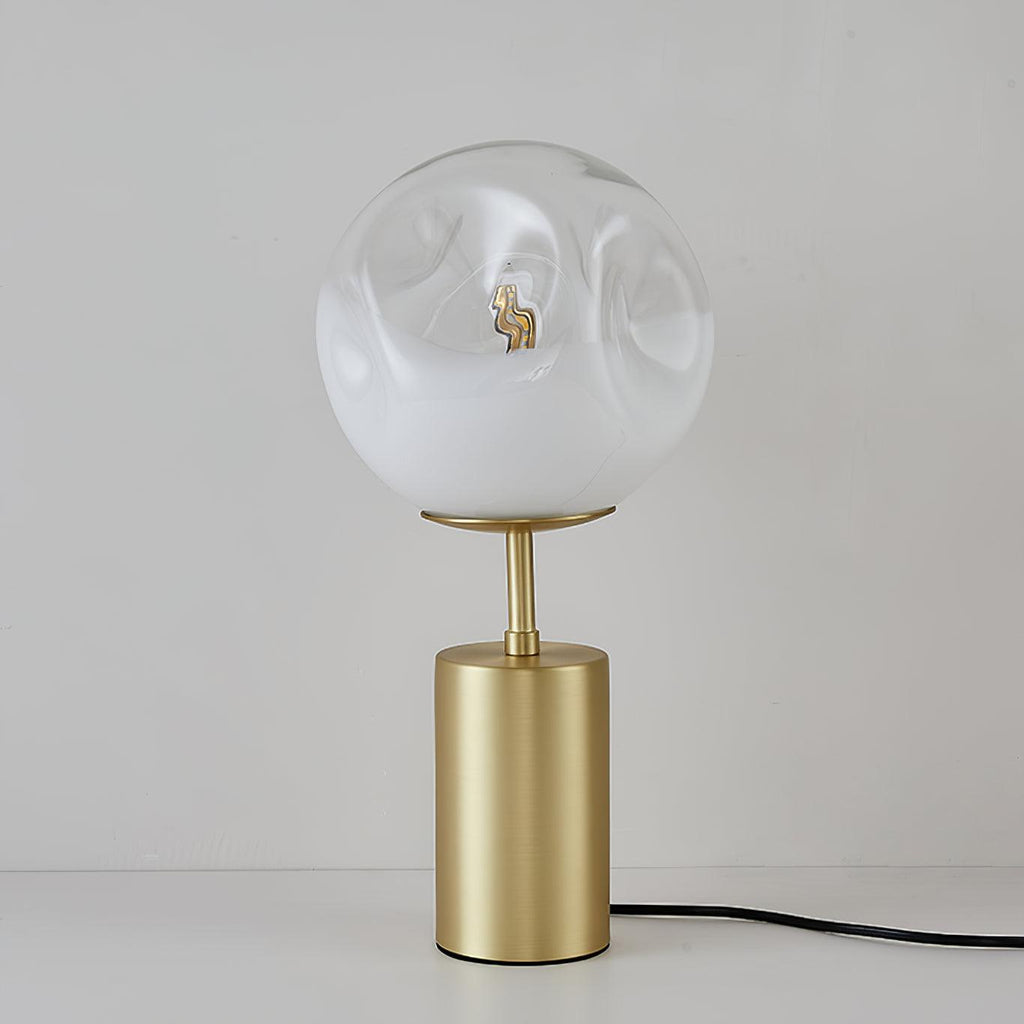 Ecar Table Light, Bedside Table Lamp, Metal, ∅ 7.8″ x H 15.7″