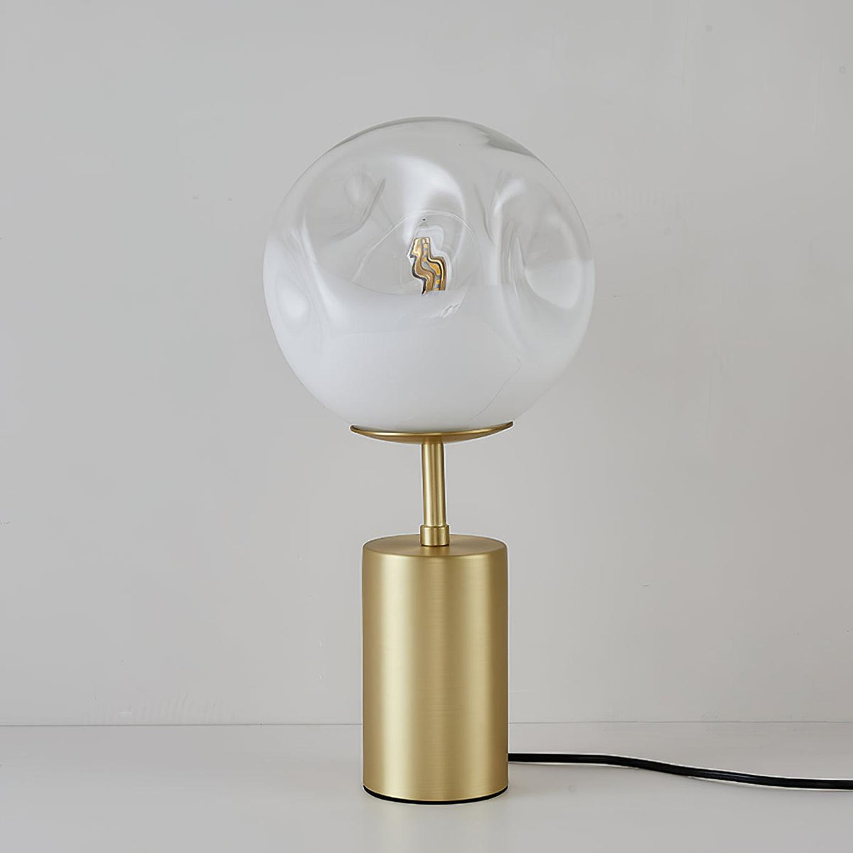 Ecar Table Light, Bedside Table Lamp, Metal, ∅ 7.8″ x H 15.7″