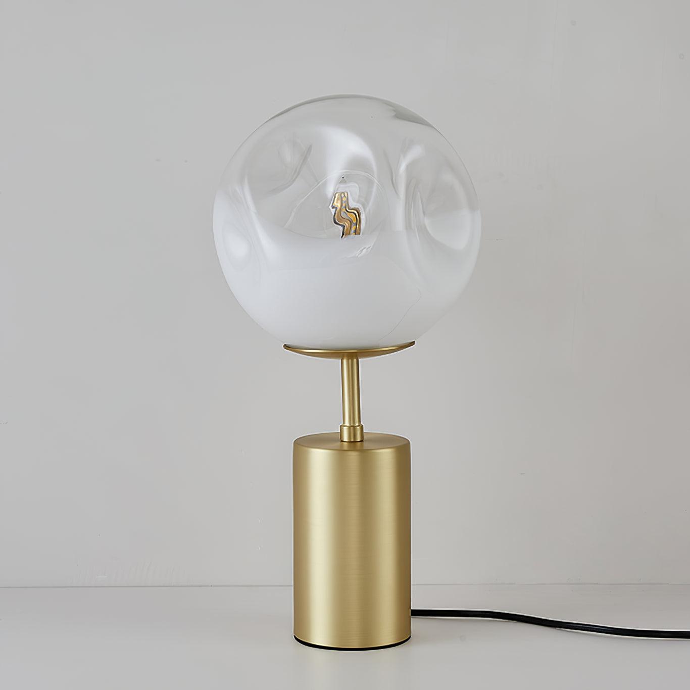 Ecar Table Light, Bedside Table Lamp, Metal, ∅ 7.8″ x H 15.7″