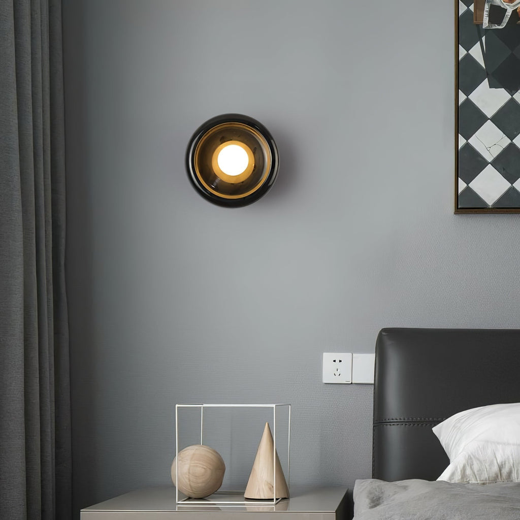 Eclipse Jade Wall Light, Hardwired Wall Sconce, detail 14