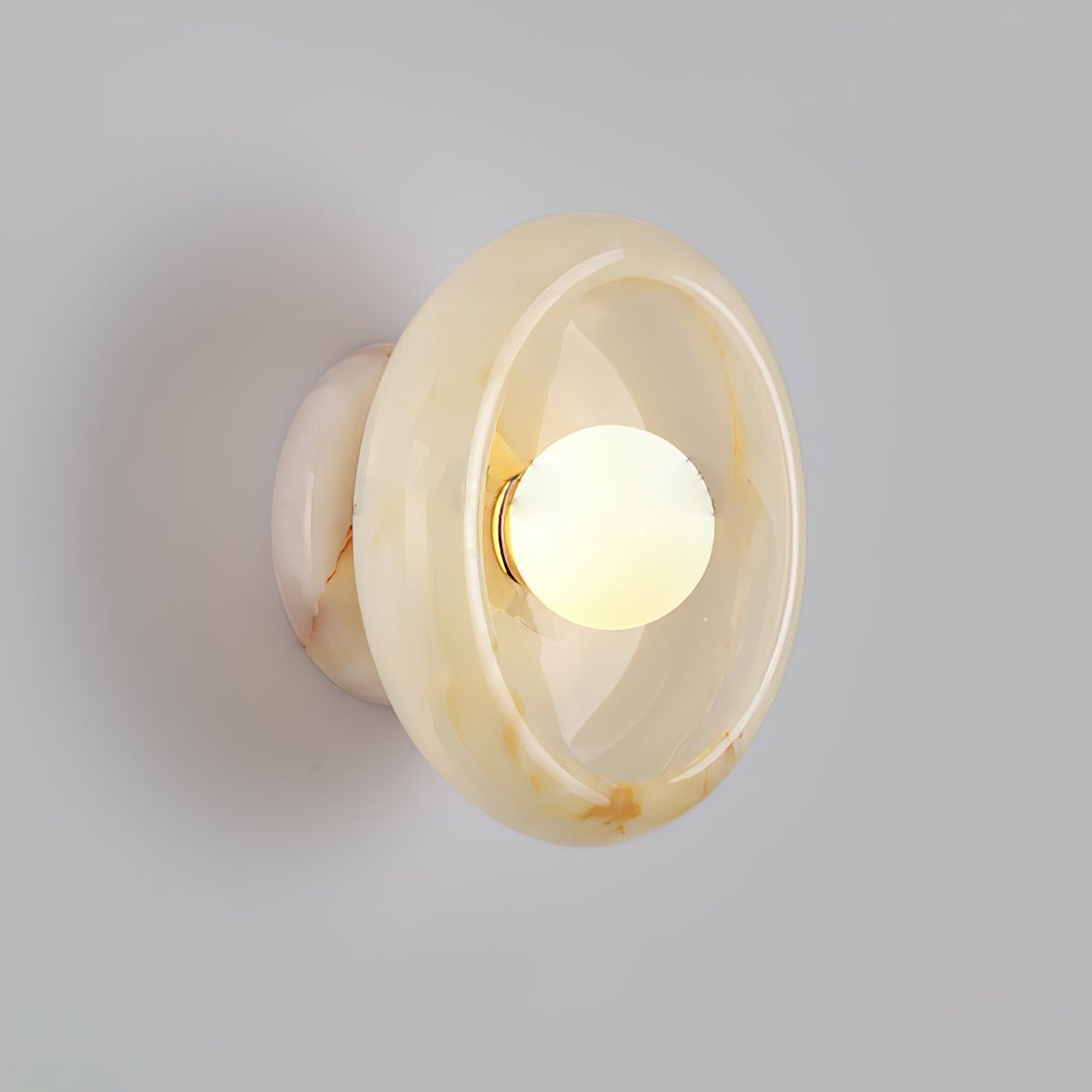 Eclipse Jade Wall Light, Hardwired Wall Sconce, detail 5