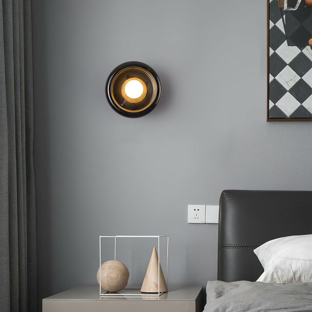 Eclipse Jade Wall Light, Hardwired Wall Sconce, detail 13