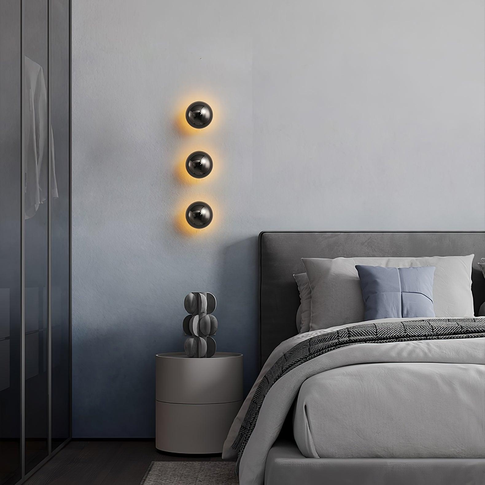 Aurum Sphere Wall Light, Hardwired Wall Sconce, detail 5