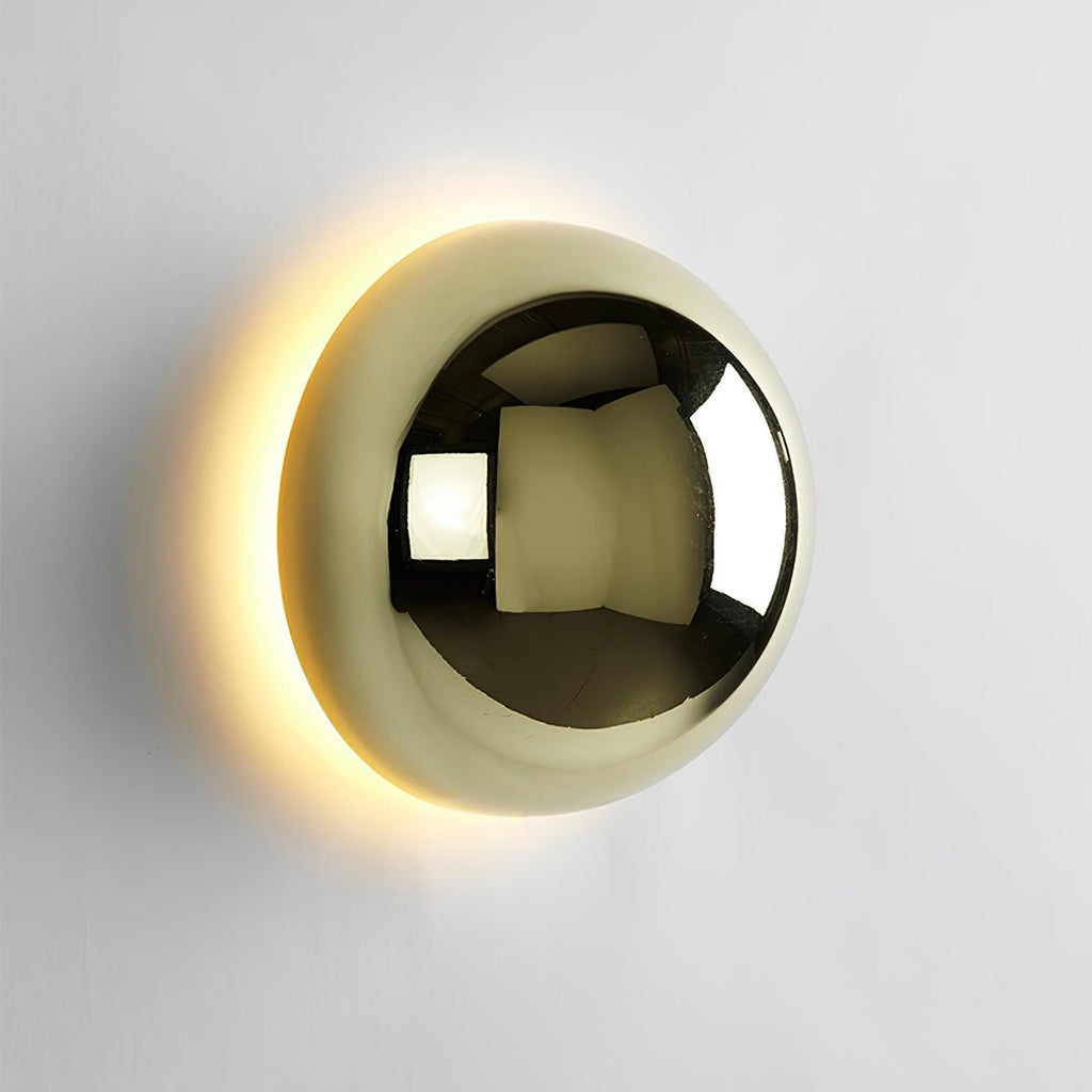 Aurum Sphere Wall Light, Hardwired Wall Sconce, Metal, Dia 16cm x H 16cm