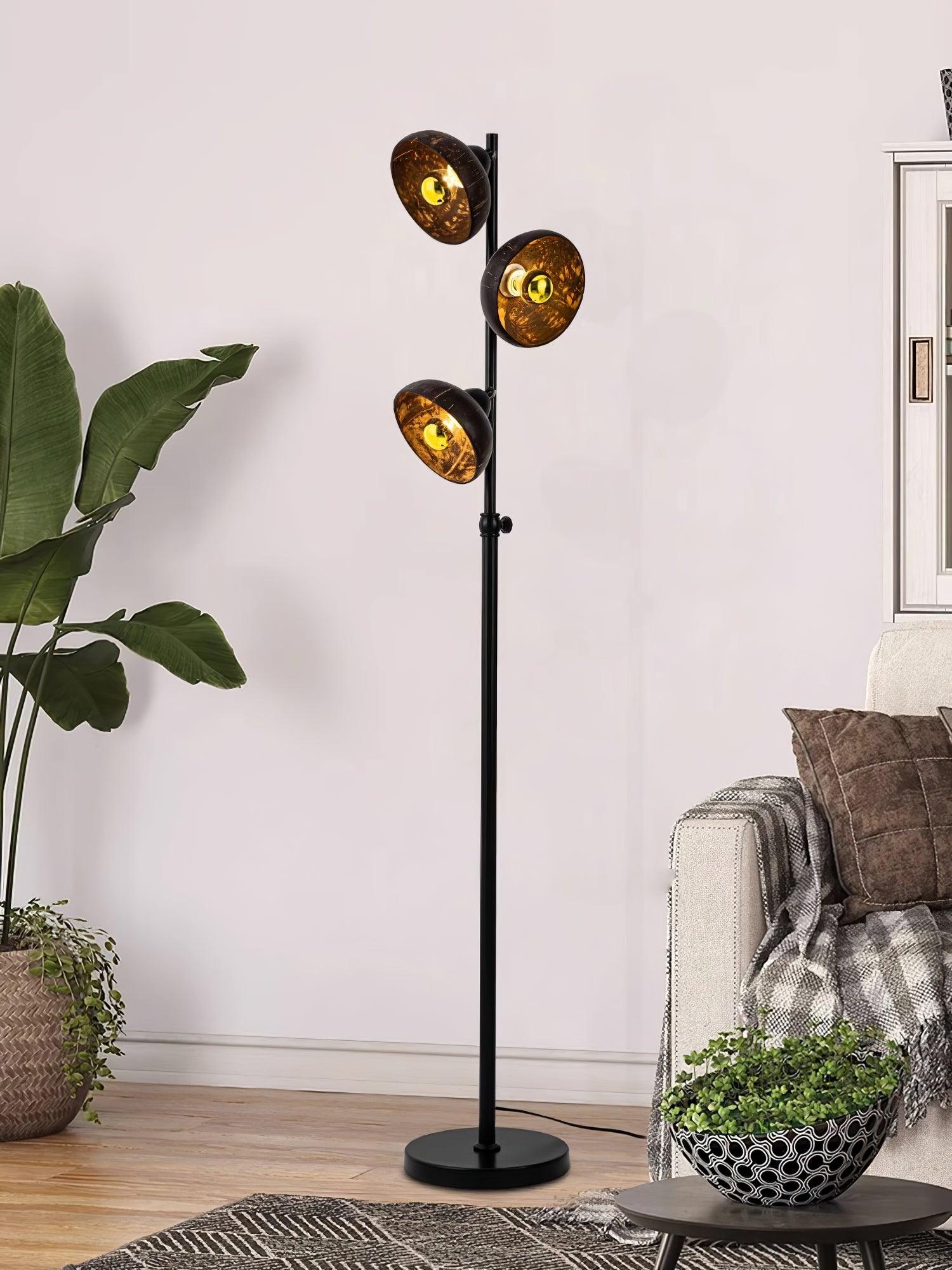 Eclipse Walnut Floor Light 11.8", Floor Lamp, detail 4