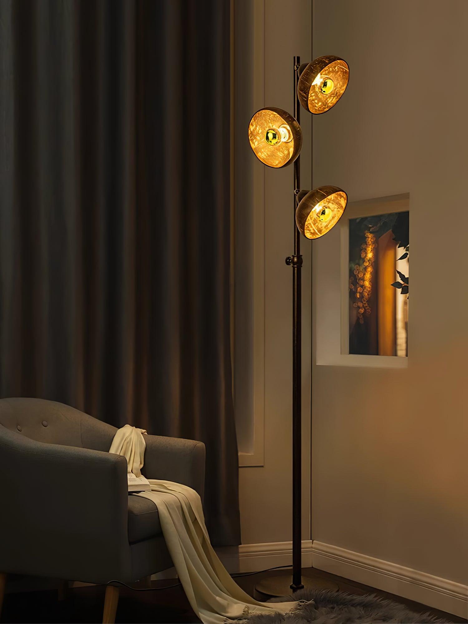 Eclipse Walnut Floor Light 11.8", Floor Lamp, detail 5